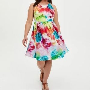 Torrid Tie Dye skater dress size 3 or 24w